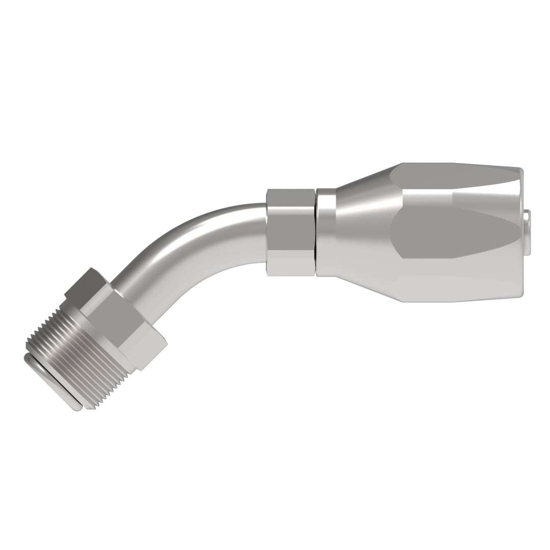 Aeroquip 1/2 Male Inv Flare 45deg X 1/2 Hose, R5