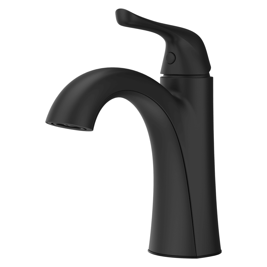 Willa Single Control 4" Centerset Bathroom Faucet in Spot Defense Matte Black