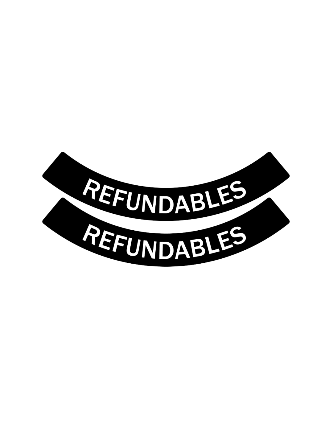  EVOLVE - Label - Ellipse &amp; Cube - Refundables - Circle - Black-White