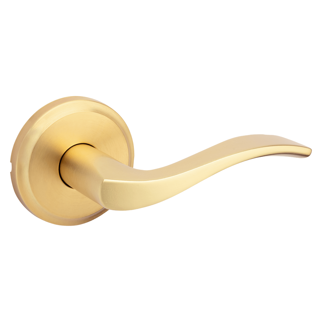 Sedona Hall/Closet Lever in Satin Brass