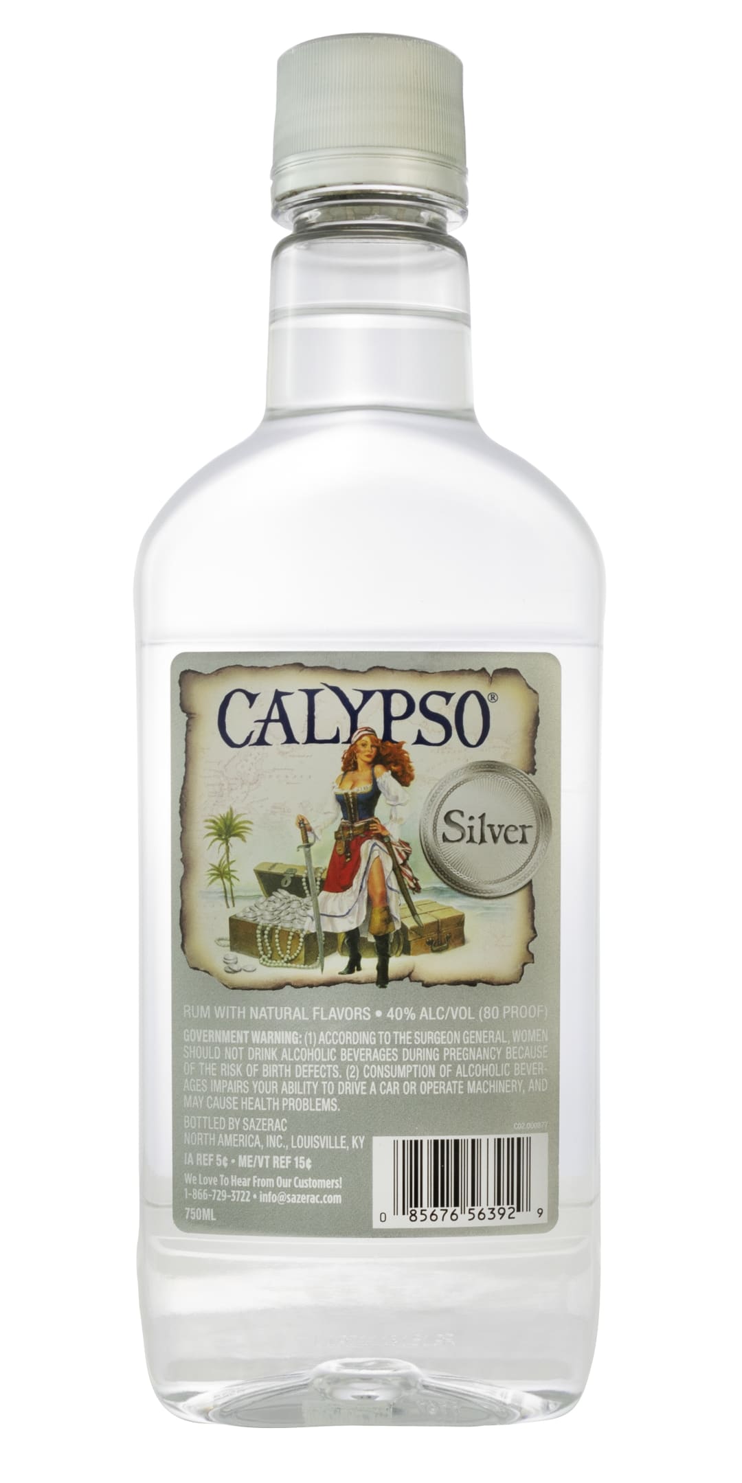 Calypso Silver Rum 750ml 80 Proof
