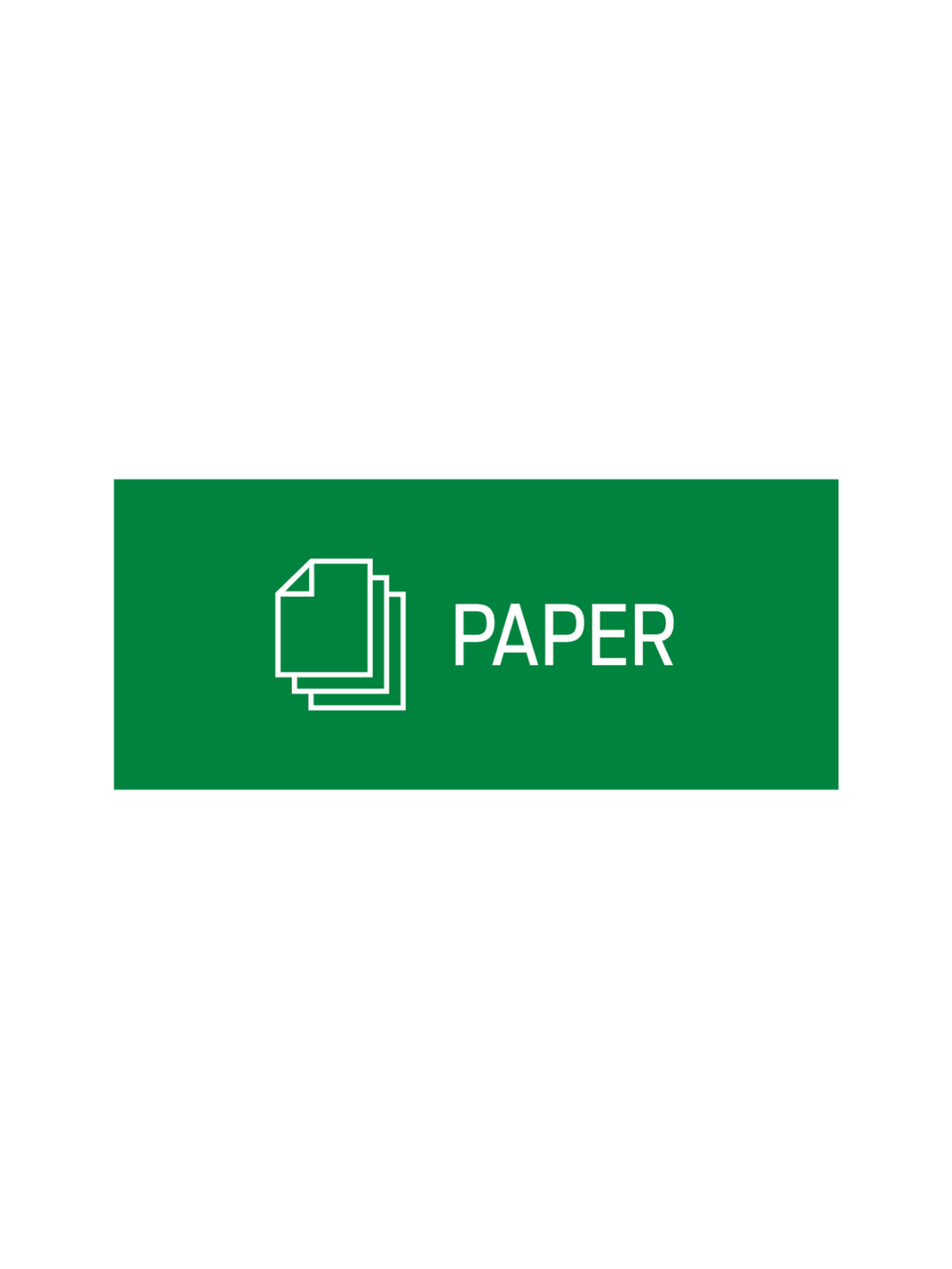 RISE - Single - Sign - Paper - Green