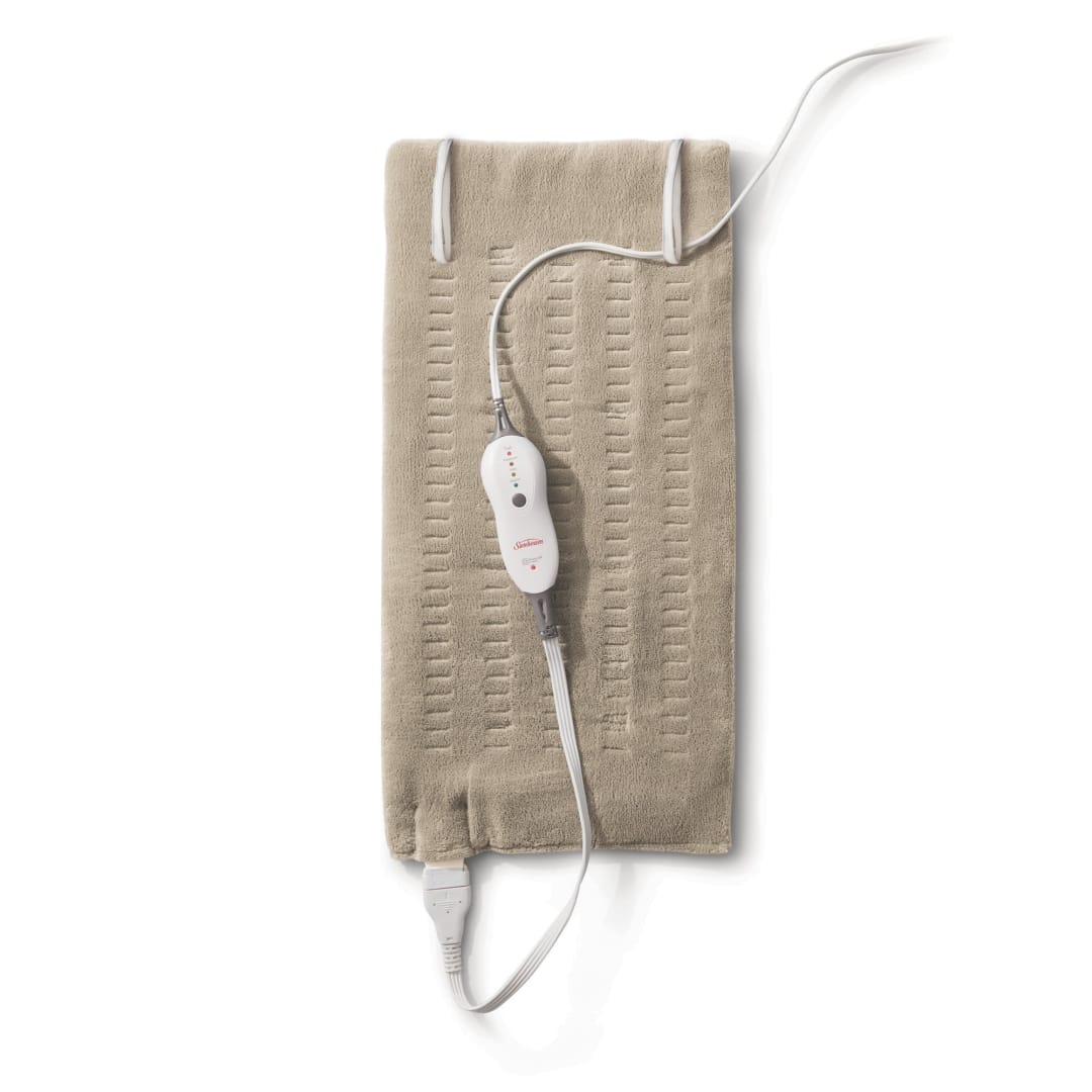 Sunbeam® Premium Sunbeam® Heating Pad with Compact Storage, King Size, Beige