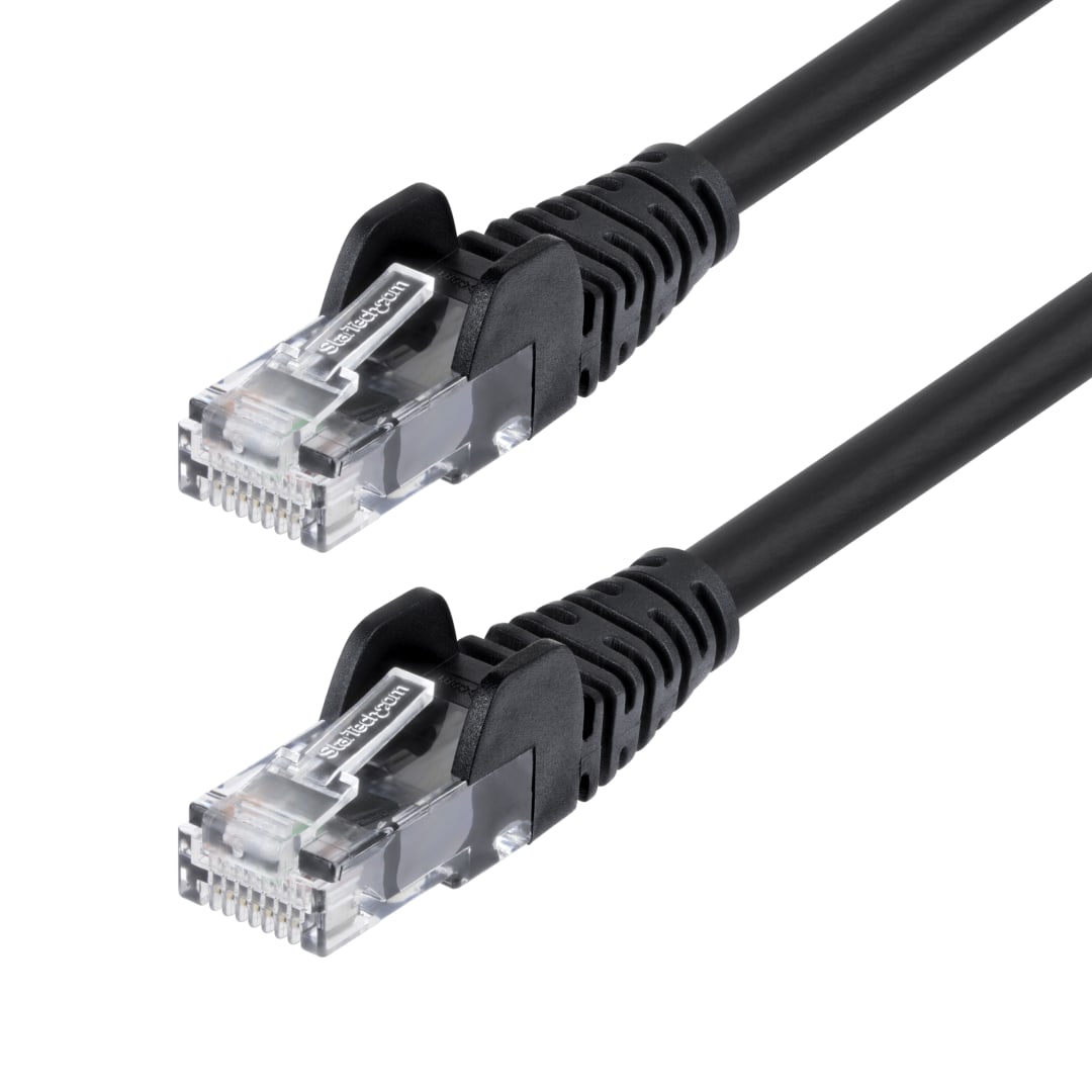 Cat6 UTP Patch Cable, Pure Bare Copper, 3ft , Black