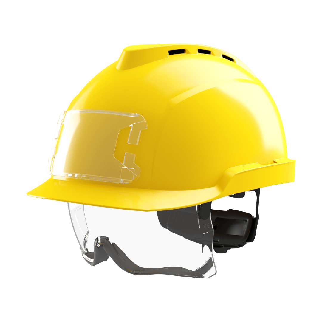 V-Gard® 930 Vented Safety Helmet with Integrated Over Spectacles