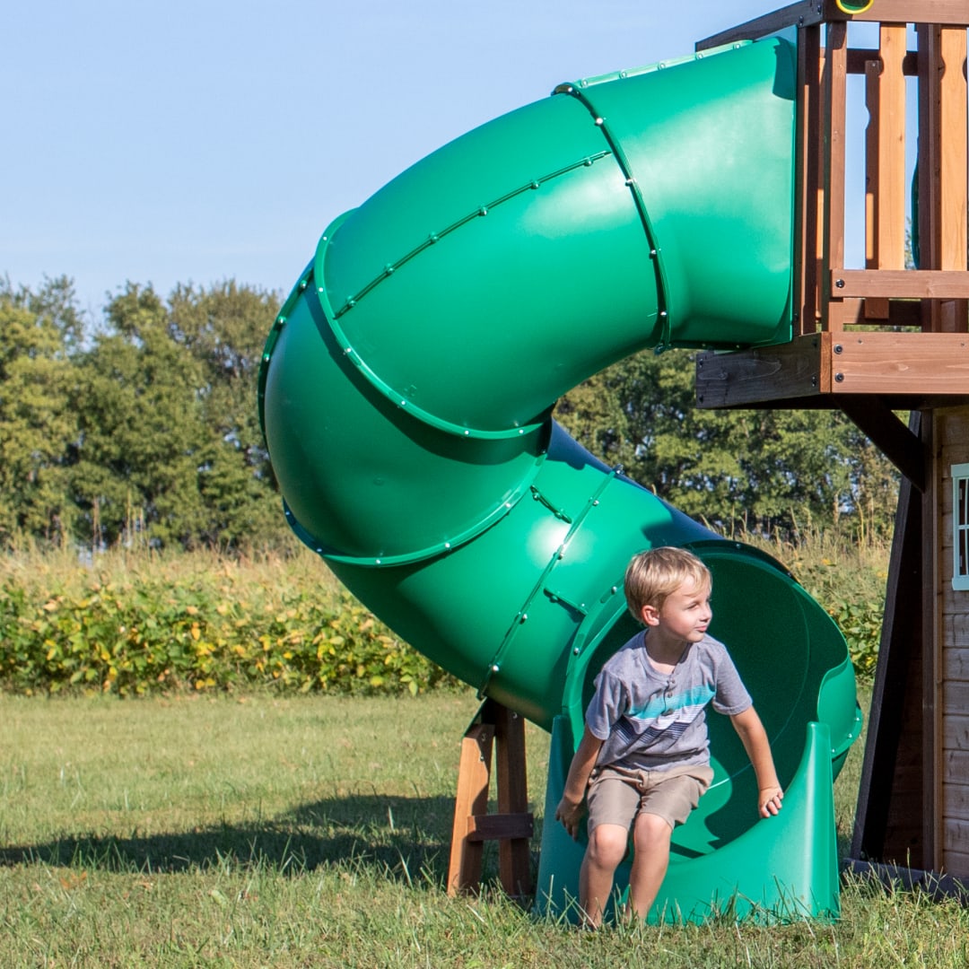 Spiral Tube Slide - Short Left Exit