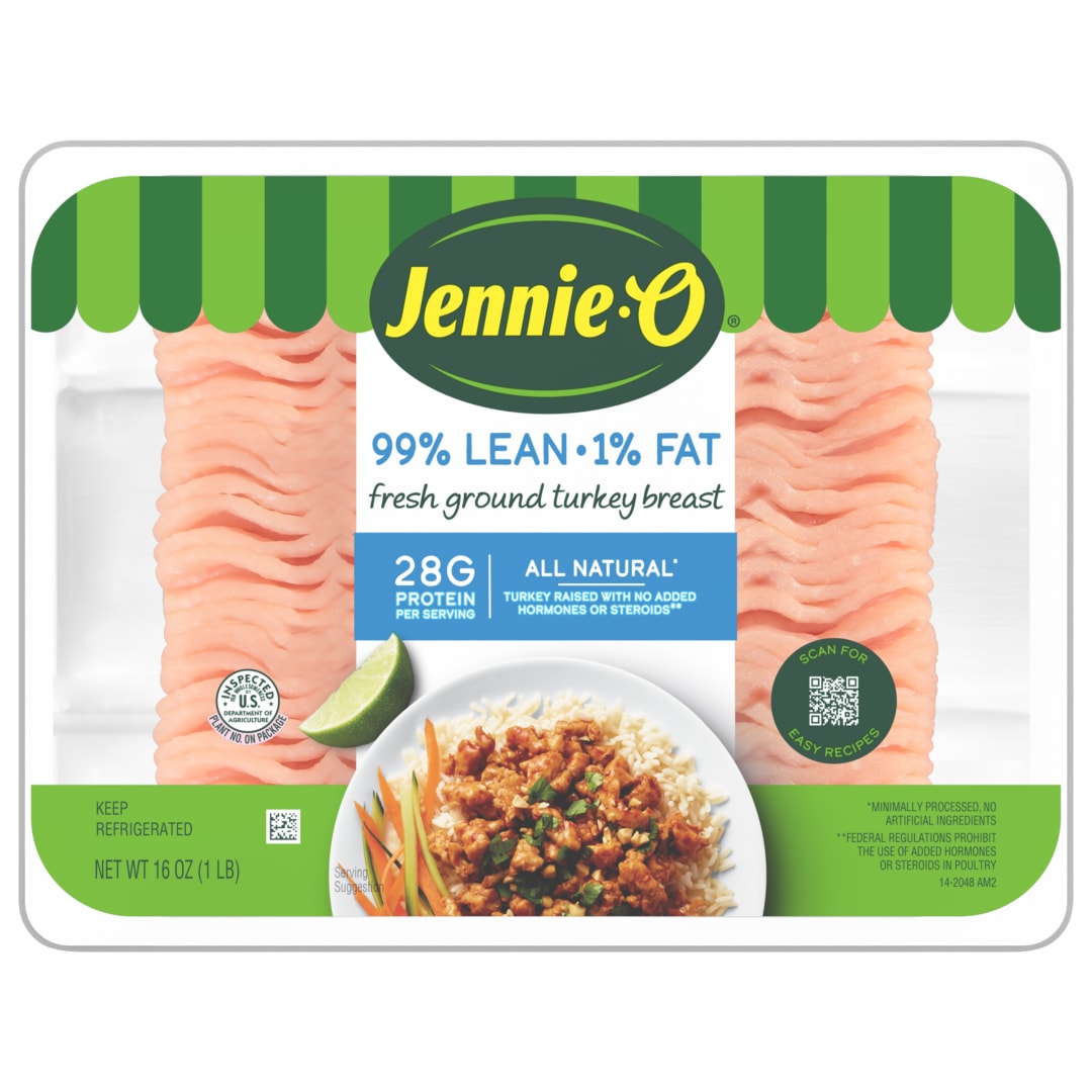 JENNIE-O Ground Turkey Breast 99% Lean / 1% Fat - 1 lb. tray