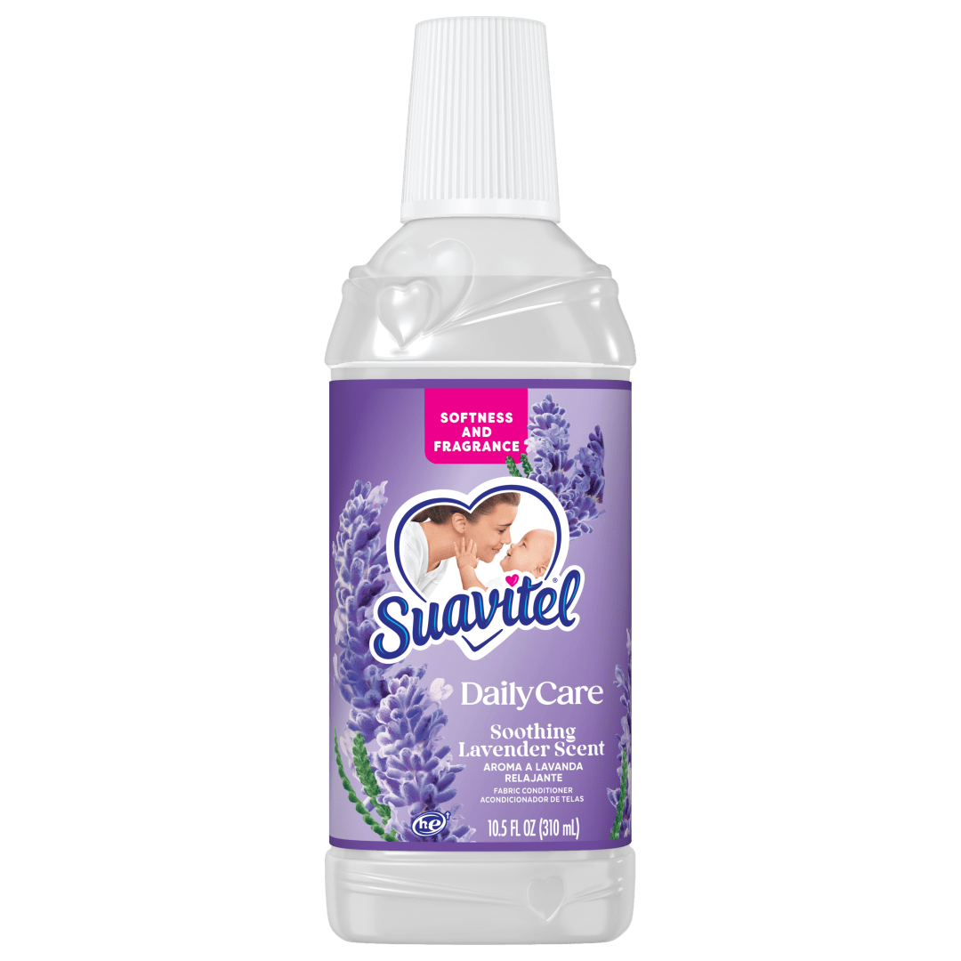 Suavitel Daily Care Fabric Conditioner, Fabric Softener, HE Compatible, Soothing Lavender Scent, 10.5 fl oz Bottle