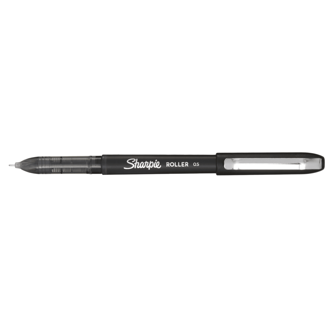 Sharpie® RollerBall® Pen, Needle Point (0.5mm) Precision Pen, Black Ink, 1 Count