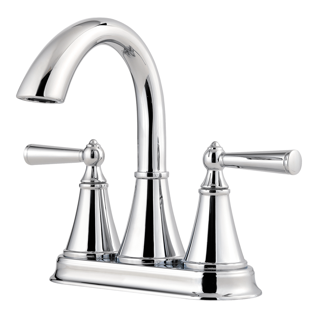 Saxton 2-Handle 4" Centerset Bathroom Faucet in Polished Chrome