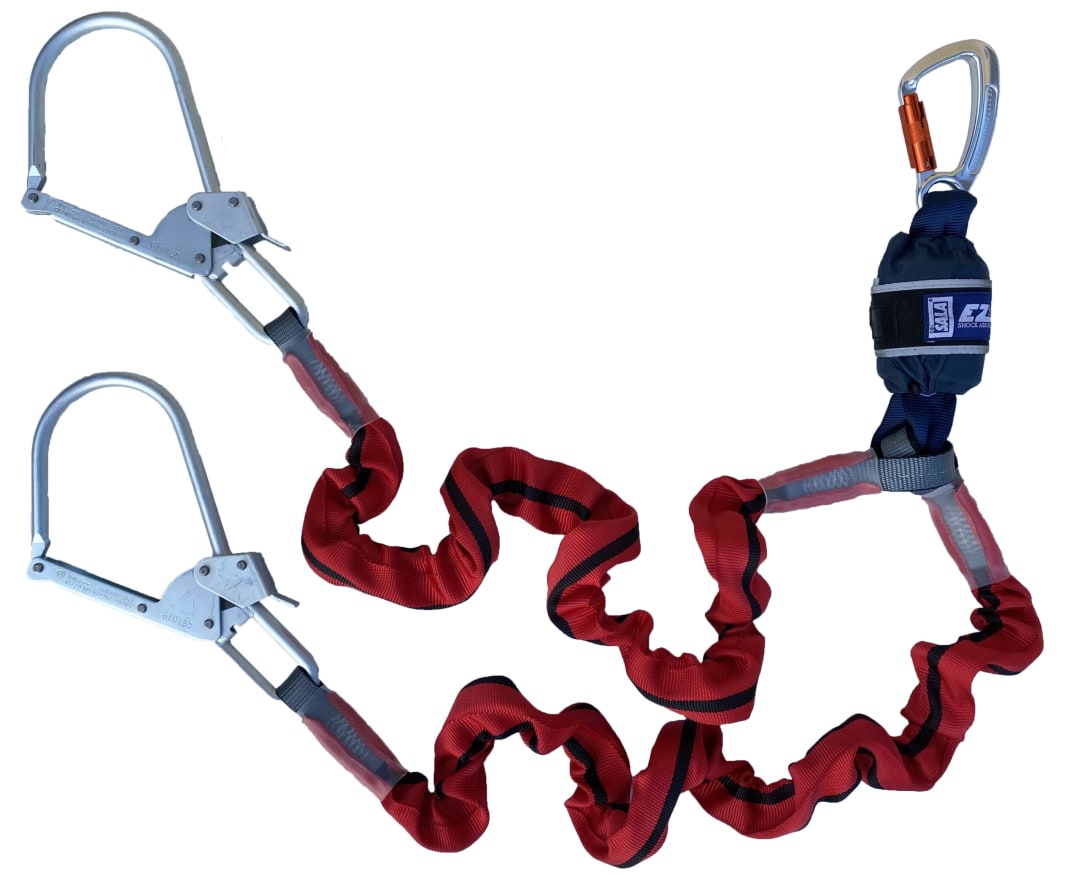 3M™ DBI-SALA® EZ-Stop™ Shock Absorbing Lanyard, Elasticated Webbing, Twin Leg, Edge Tested, 2.00 m, 1246565