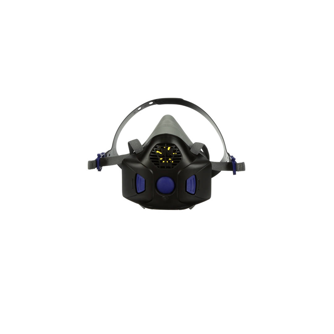 Respirador Reutilizável Semifacial 3M™ Secure Click™ HF-802SD, com Diafragma de Voz, Médio, 10 Unidades/Embalagem