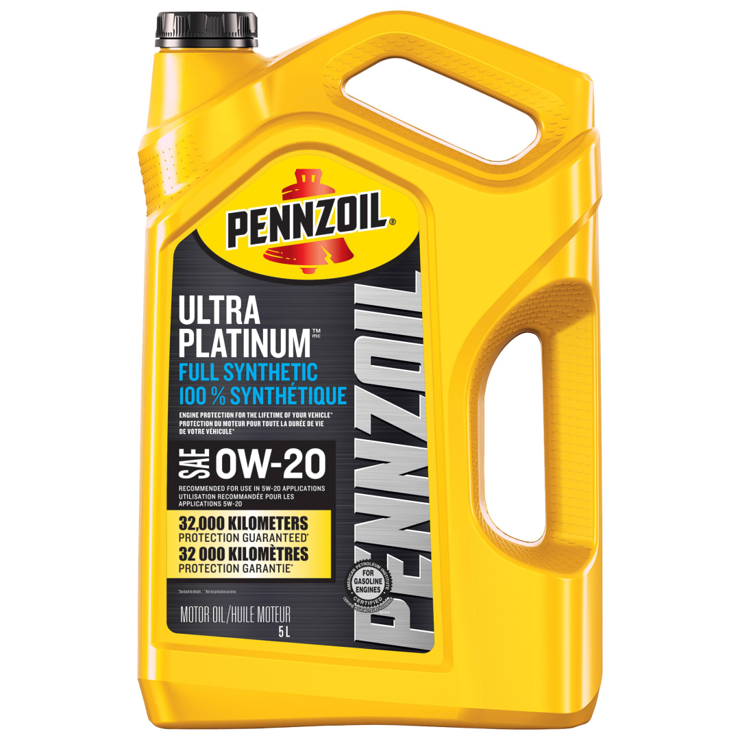 Pennzoil Ultra Platinum 0W-20 Full Synthetic Motor Oil, 5 Liter