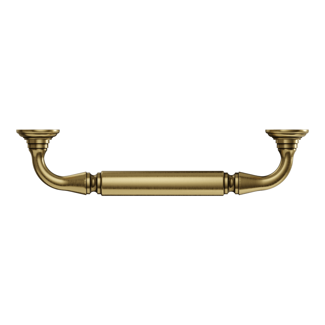 2578 10" Traditional Door Pull In Heirloom Brass