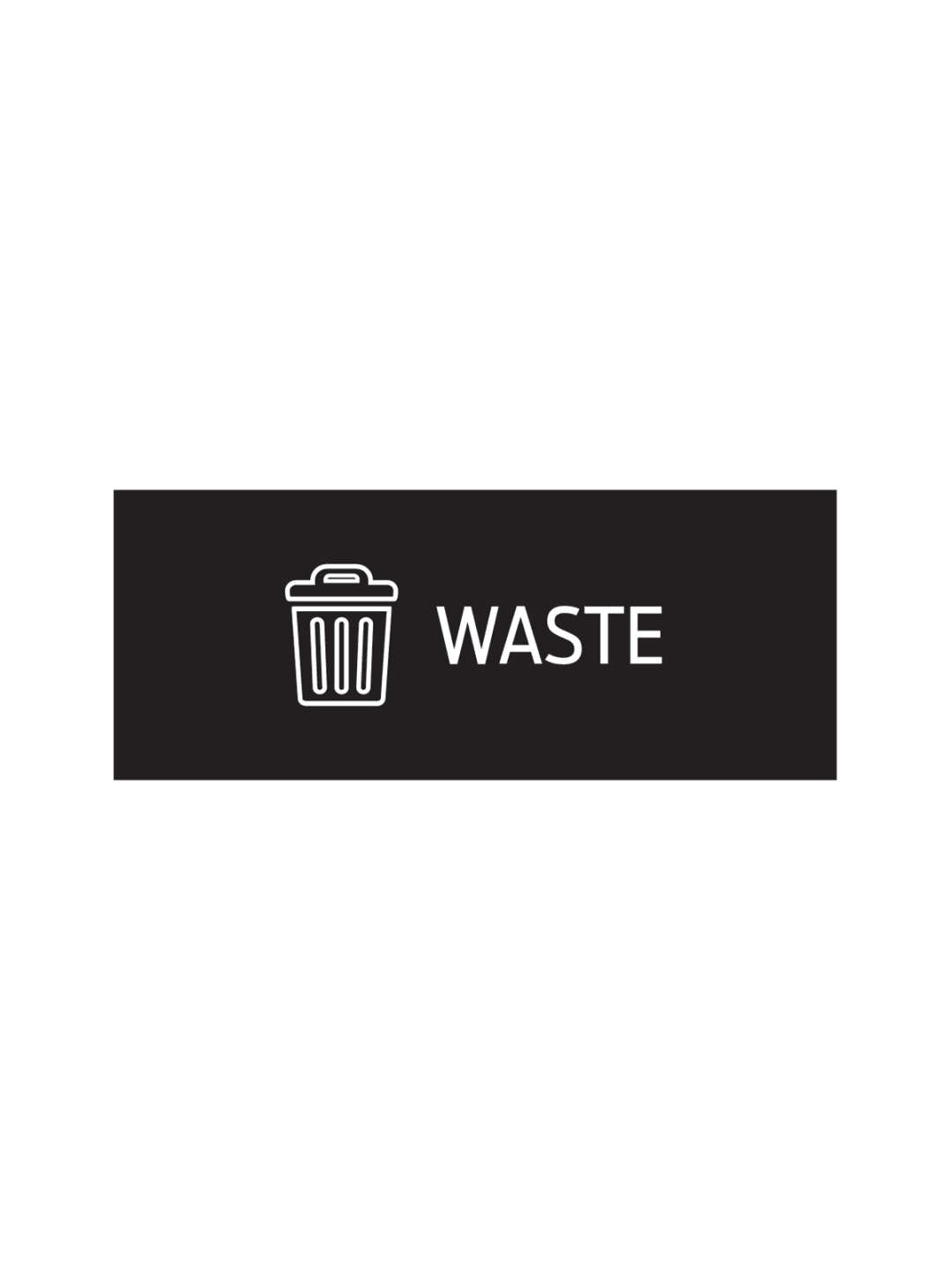 RISE - Double - Sign - Waste - Black
