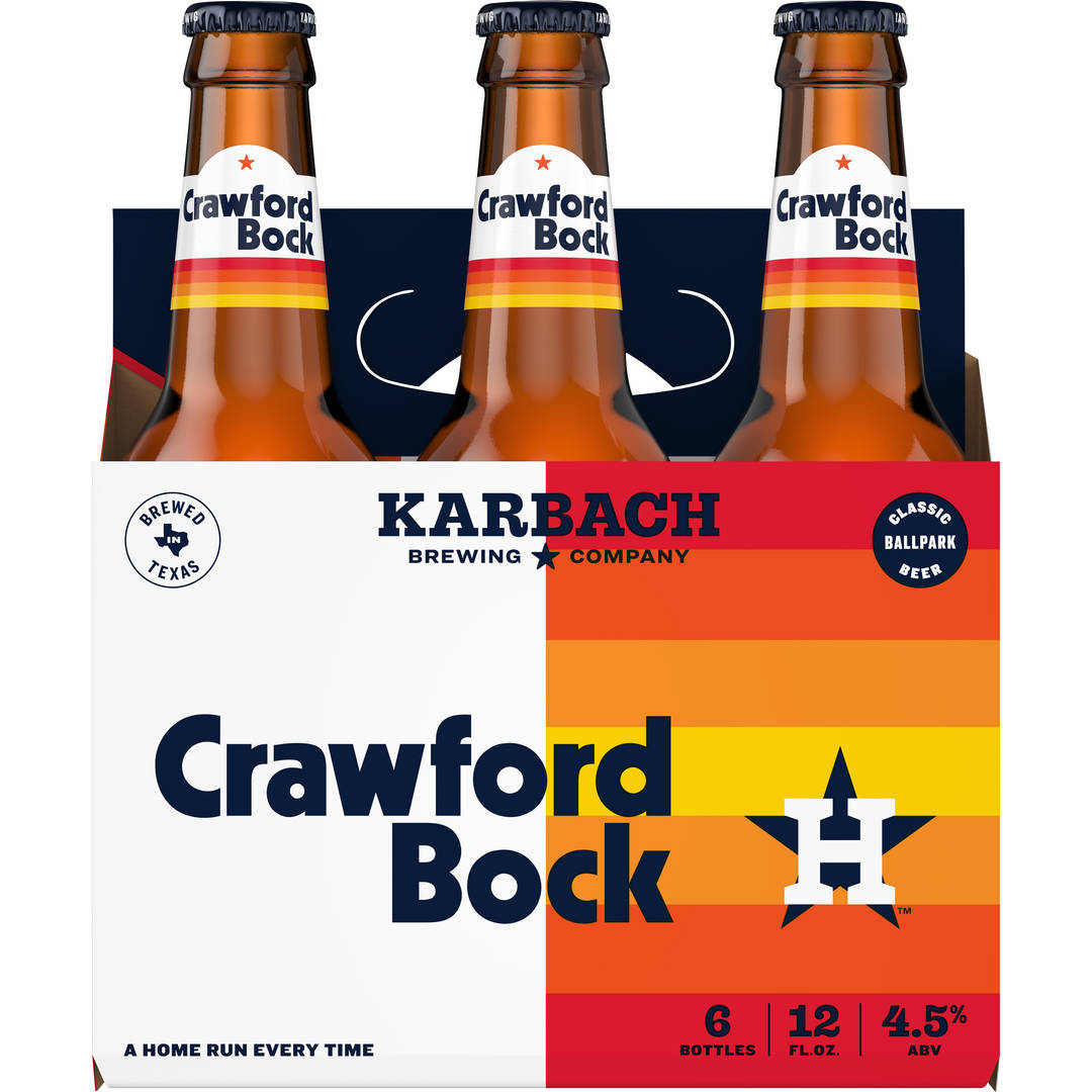 Karbach Brewing Co. Crawford Bock Beer, 6 Pack 12 oz. Bottles, 4.5% ABV