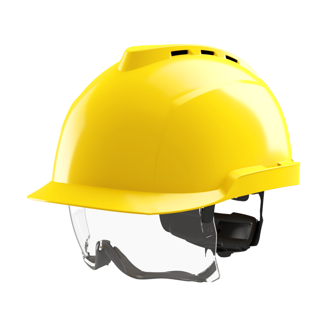 V-Gard® 930 Vented Safety Helmet with Integrated Over Spectacles