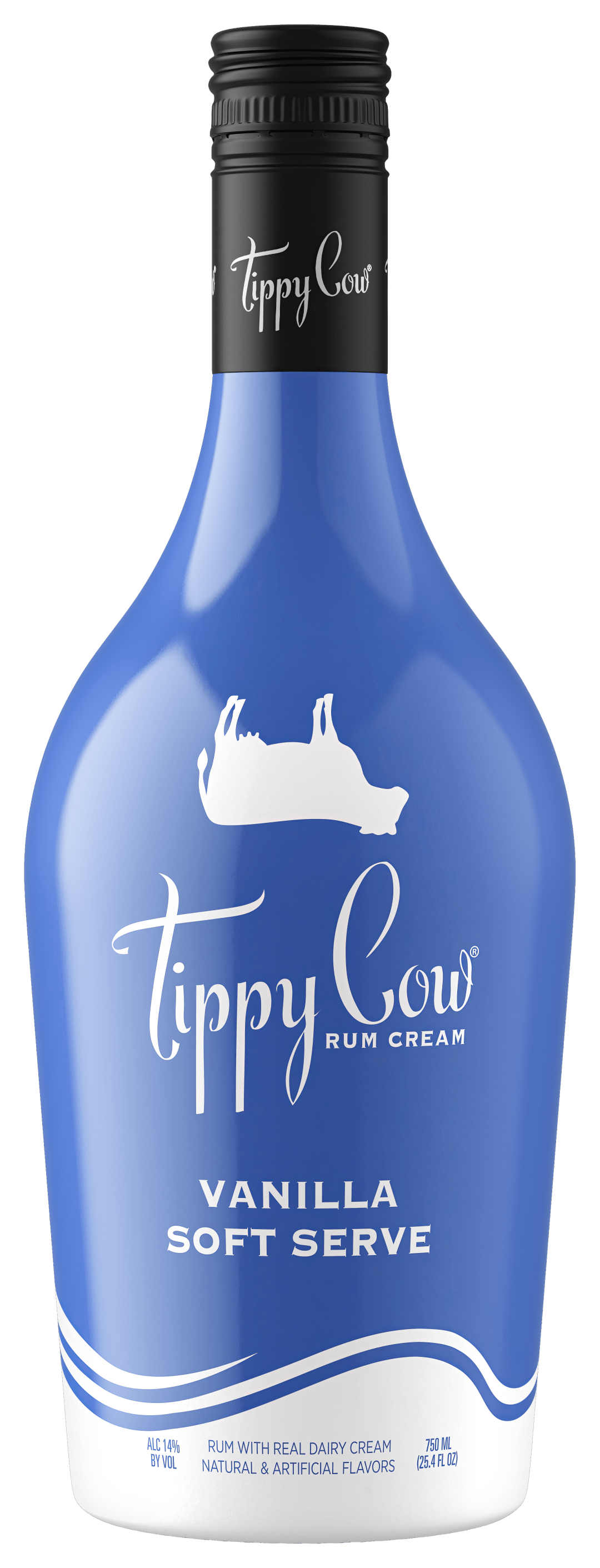 Tippy Cow Vanilla Soft Serve Rum Cream 750ml