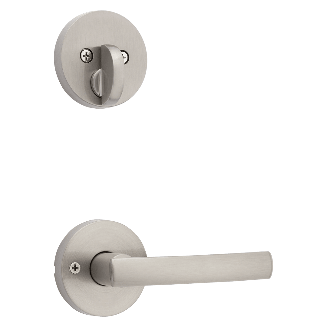 Sydney Interior Pack with Round Rose in Satin Nickel