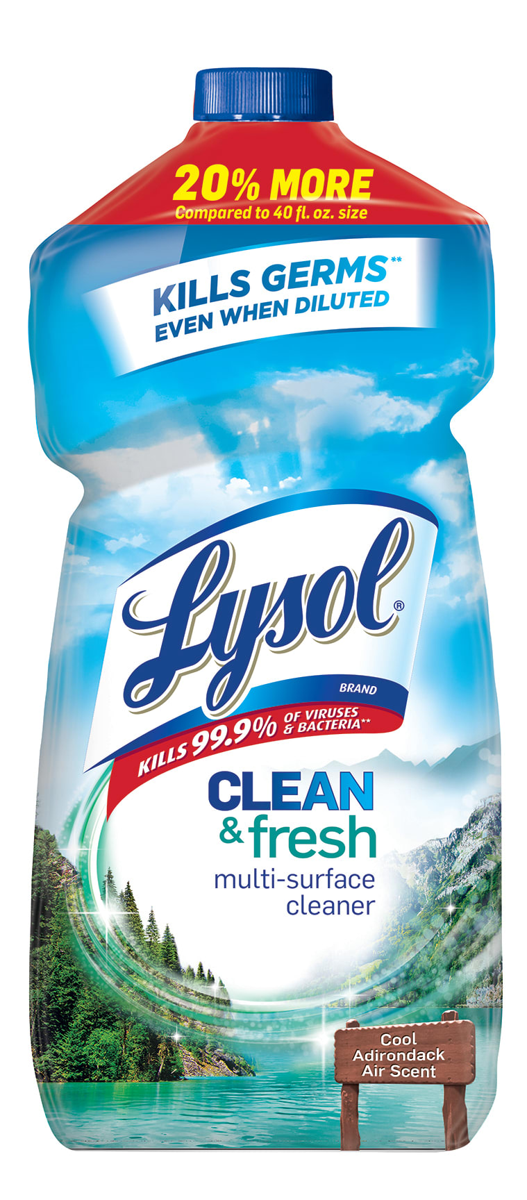 LYSOL® Clean & Fresh Multi-Surface Cleaner - Pourable Cool Adirondack Air 9/48 oz.
