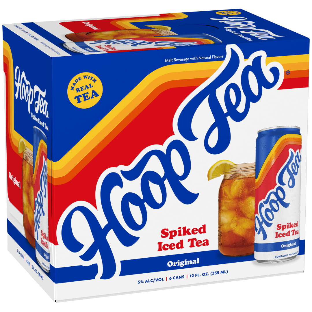 Hoop Tea Spiked Original Iced Tea 6 Pack 12 fl oz Cans