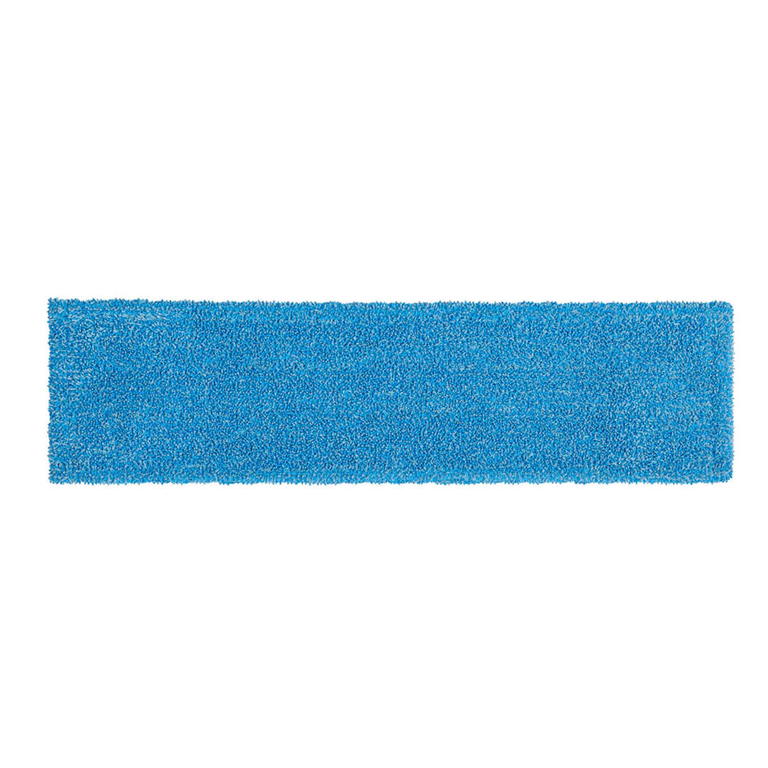Rubbermaid Commercial Products 18" Adaptable Flat Mop Microfiber Pad, Blue