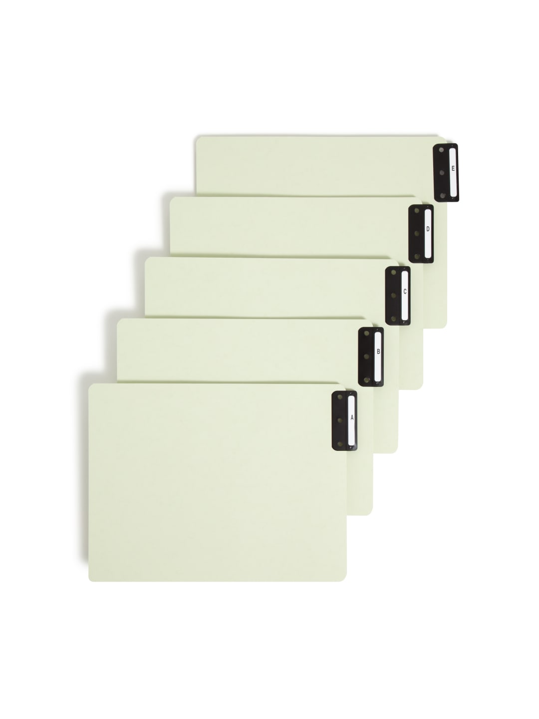 100% Recycled End Tab Pressboard Extra-Wide Filing Guides with Metal Tabs, A-Z