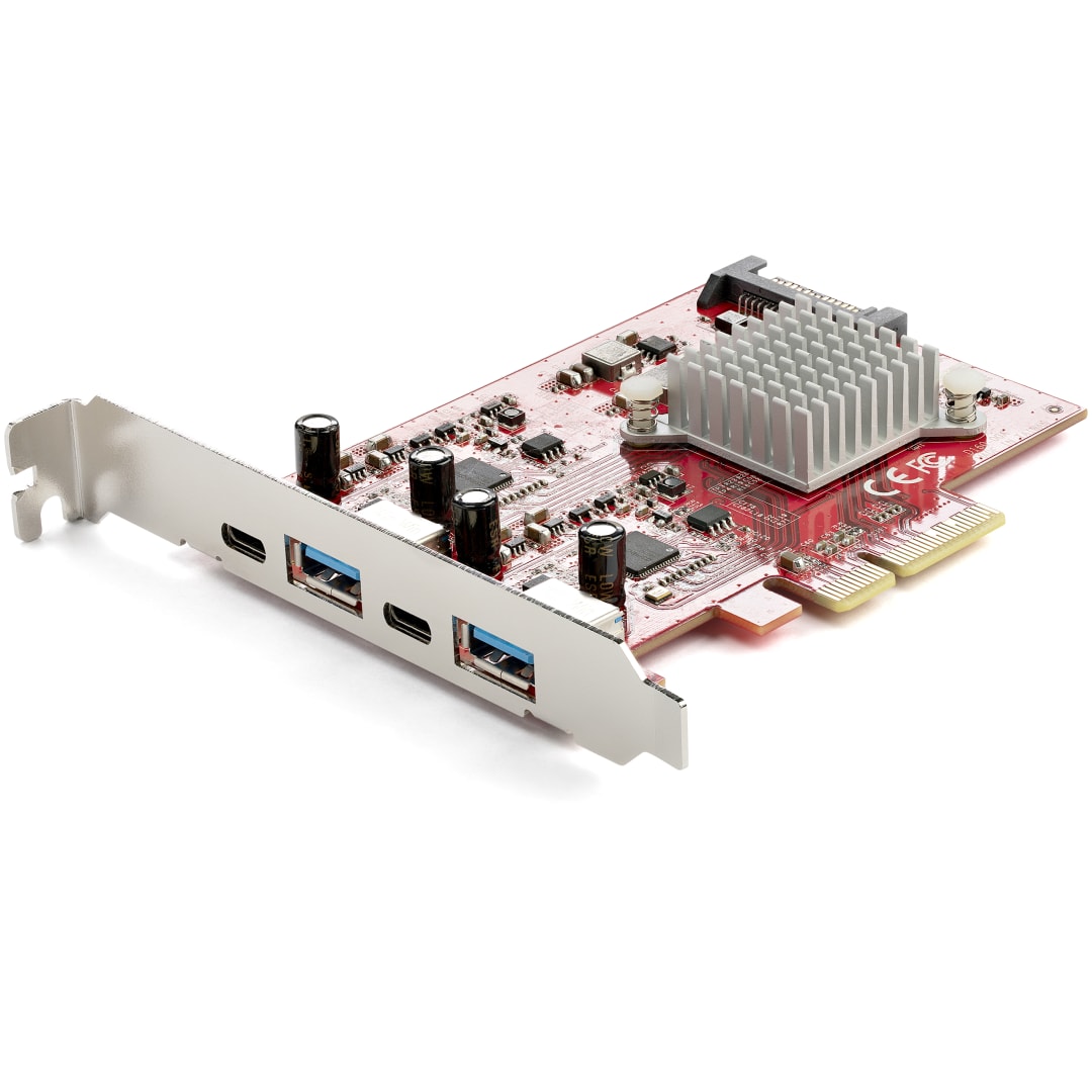 4 Port PCI Express USB 3 1 Gen 2 Card with 2 channels 2x U