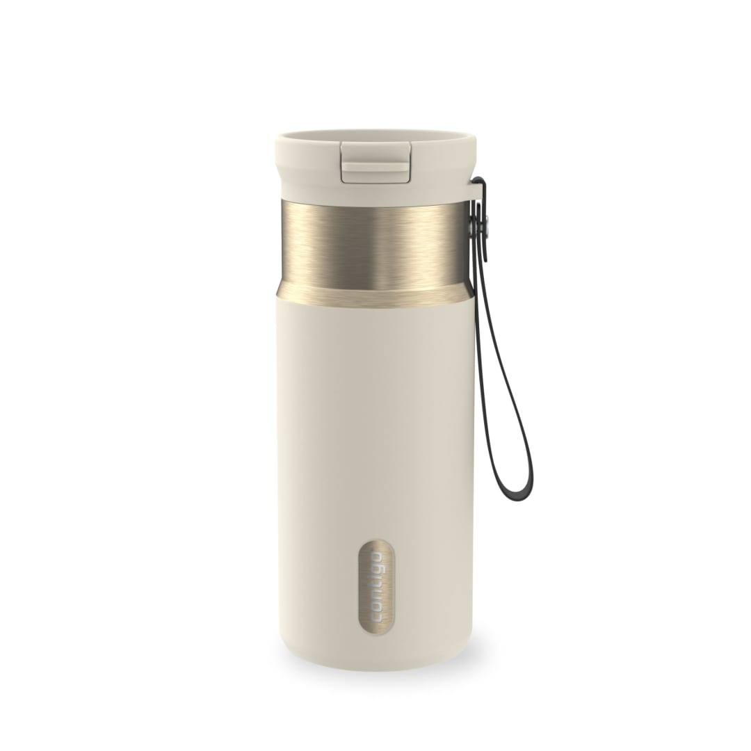 Contigo SnapSeal™ 16 oz Leakproof Stainless Steel Water Bottle with Carrying Strap