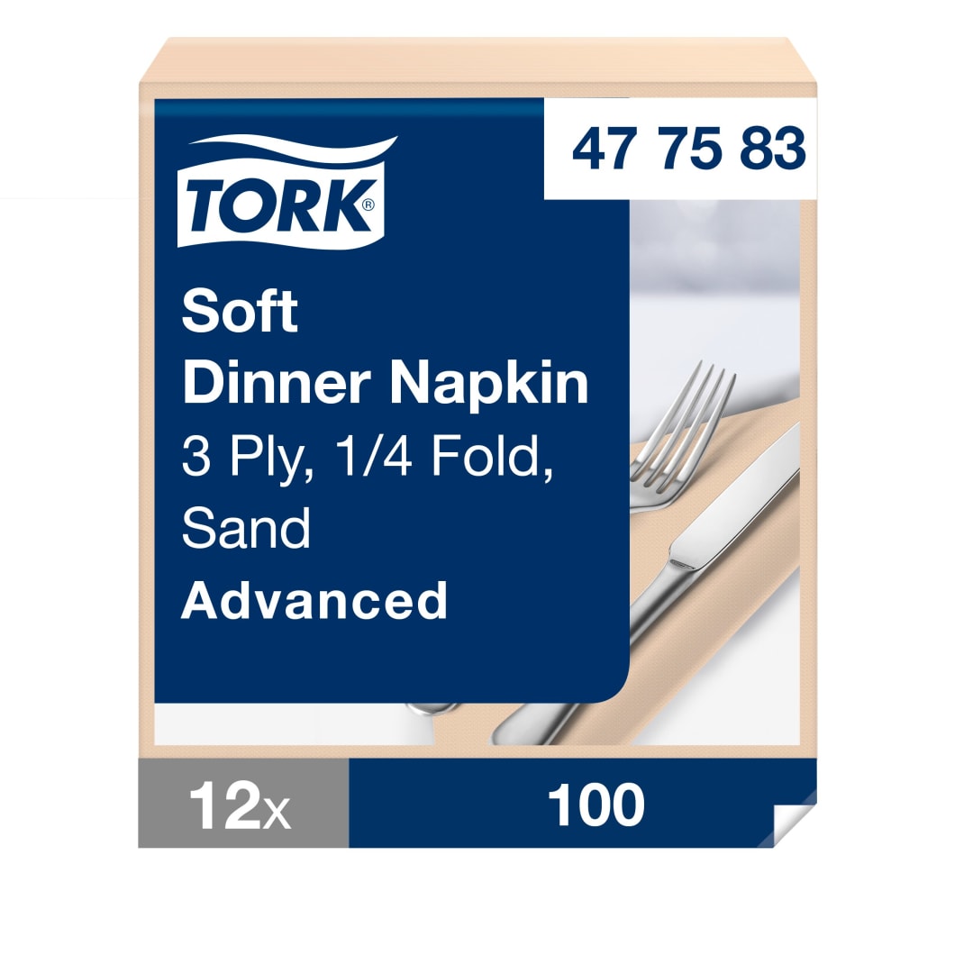 Tork Soft Sand Dinner Napkin