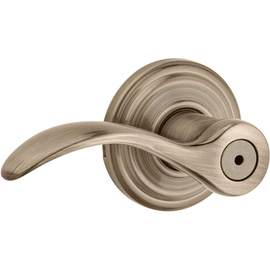 Pembroke Bed/Bath Lever in Antique Brass