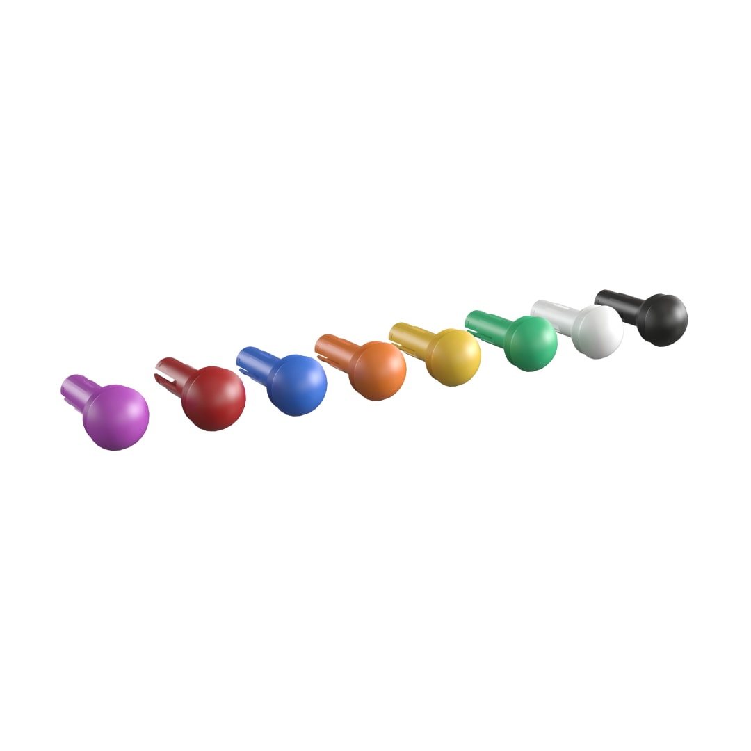 Bright Beginnings Commercial Grade 512 Piece Peg Accessory Pack for Modular STEAM Walls (Not Included) - Multicolor