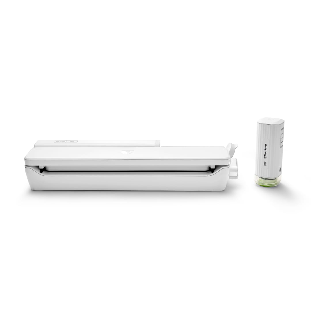 FoodSaver® Handheld+ 2-in-1 Vacuum Sealing System, Handheld and Countertop Vacuum Sealer, Matte White