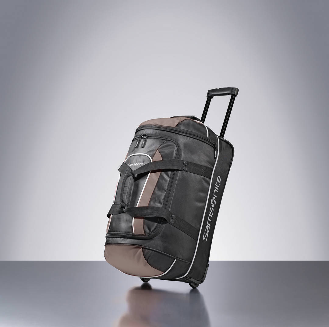 Andante Wheeled Duffel 22 (Box) - Black/Grey