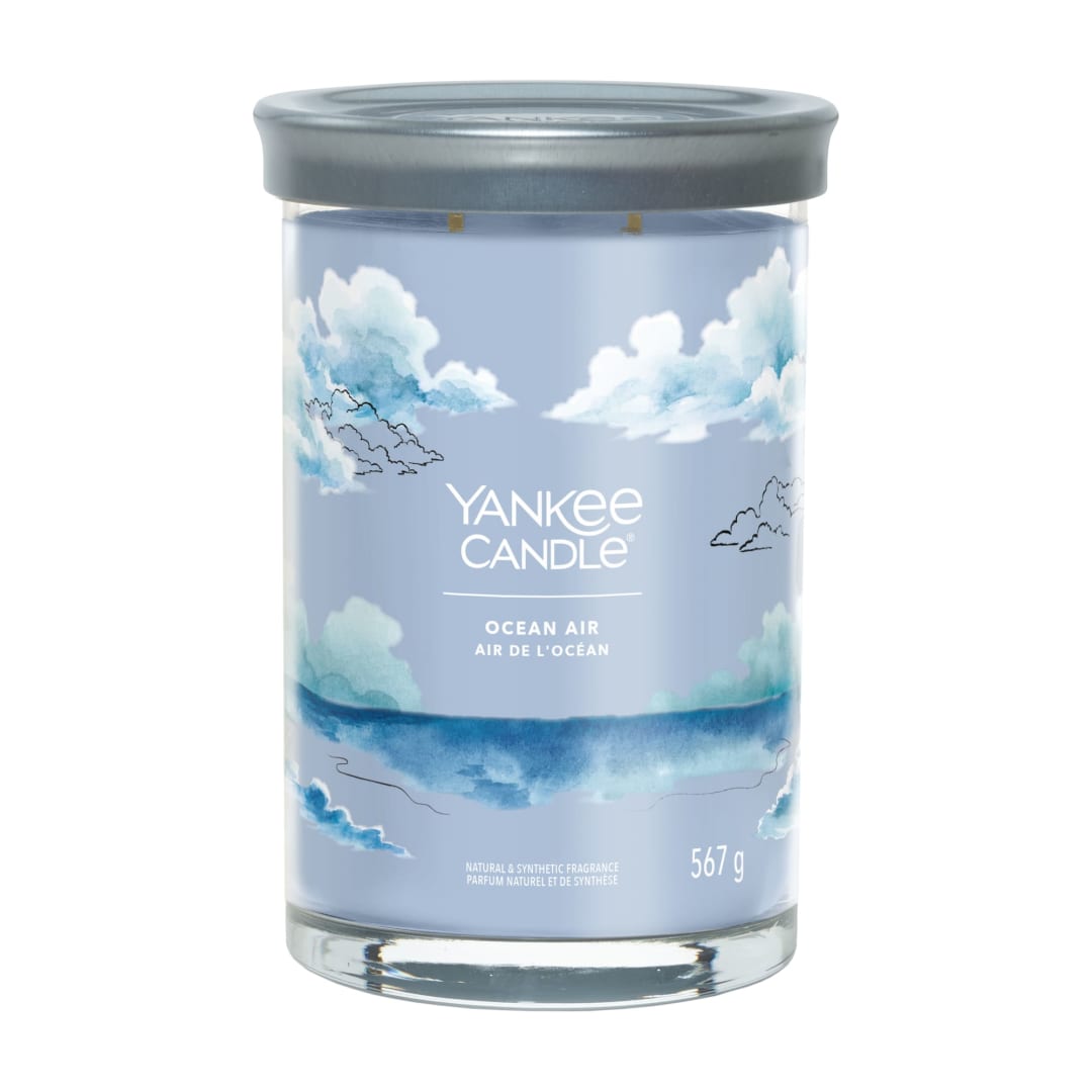 Yankee Candle® Signature Scented Candle | Ocean Air Large Tumbler Candle with Double Wicks | Soy Wax Blend