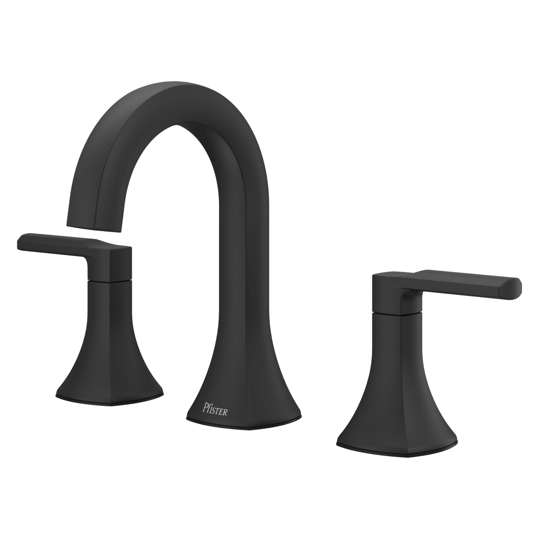 Vaneri 2-Handle 8-20 in.Widespread Bathroom Faucet in Matte Black