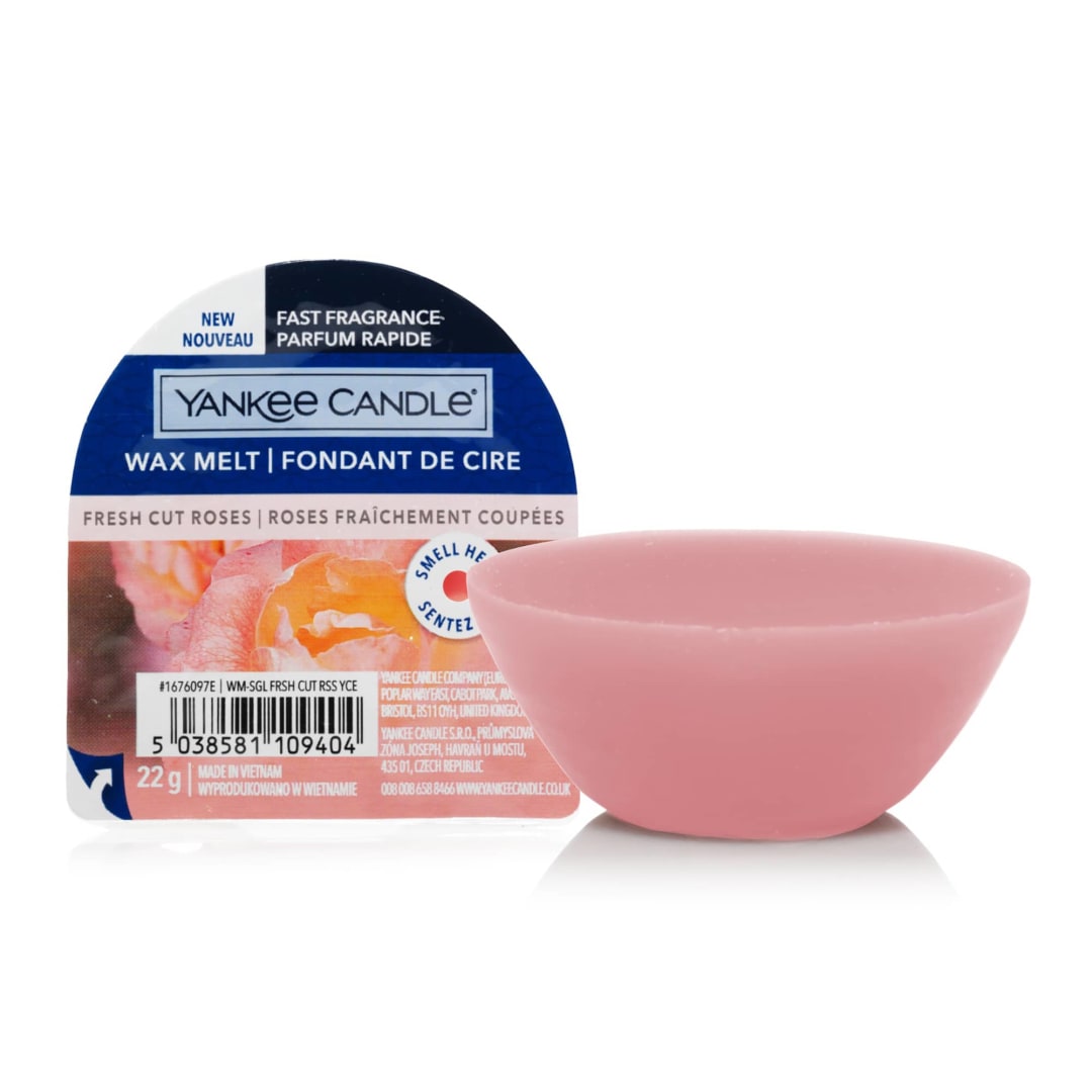 Yankee Candle® Wax Melts | Fresh Cut Roses | Up to 8 Hours of Fragrance | 1 Count