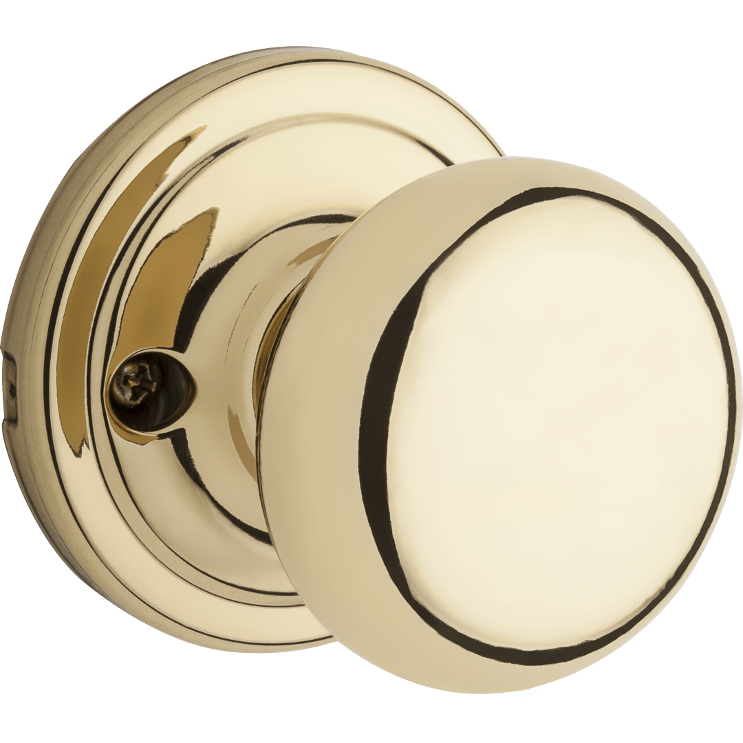 Hancock Half - Dummy Door Knob in Polished Brass