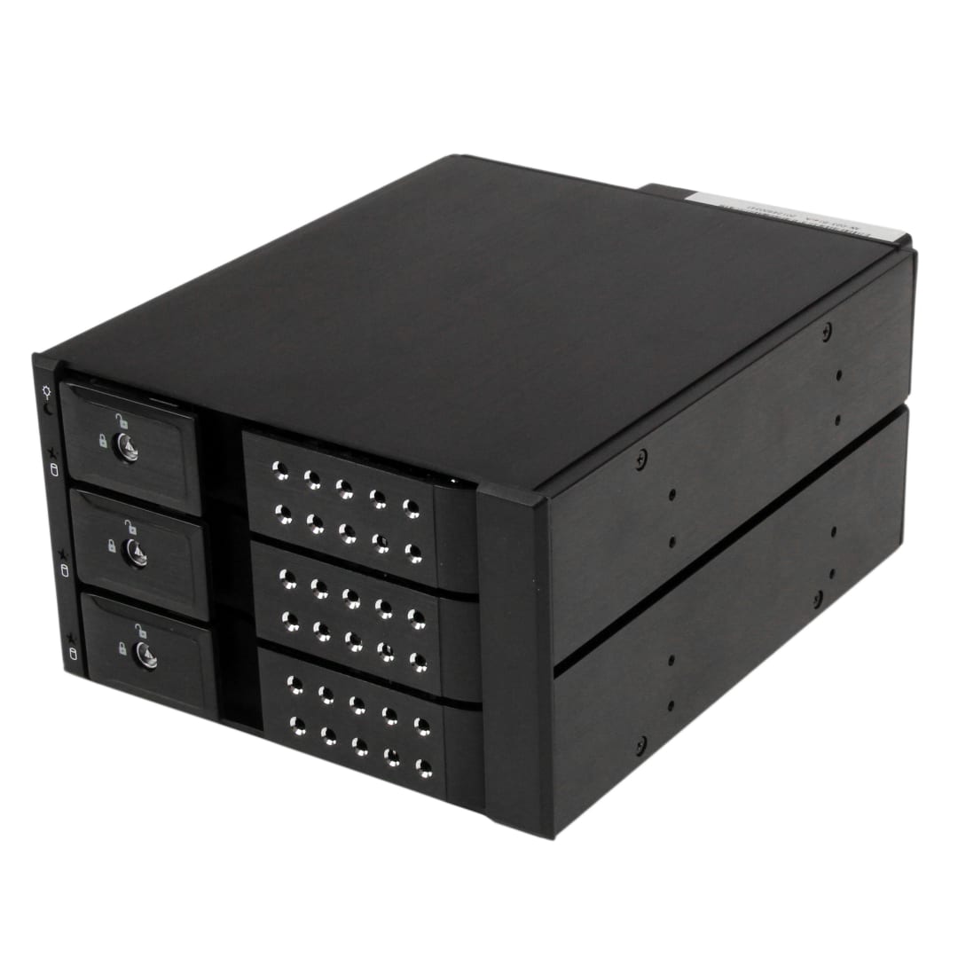 3 Bay 3 5 SATA SAS Trayless Mobile Rack Backplane