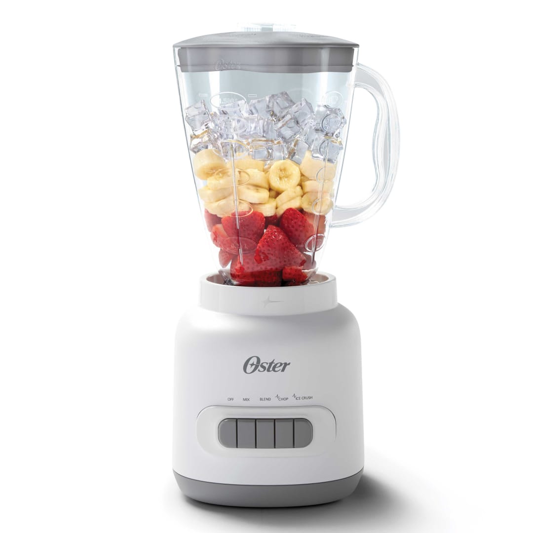 Oster® Easy-to-Use Blender with 5 Speed Settings and 700-Watt Motor, White