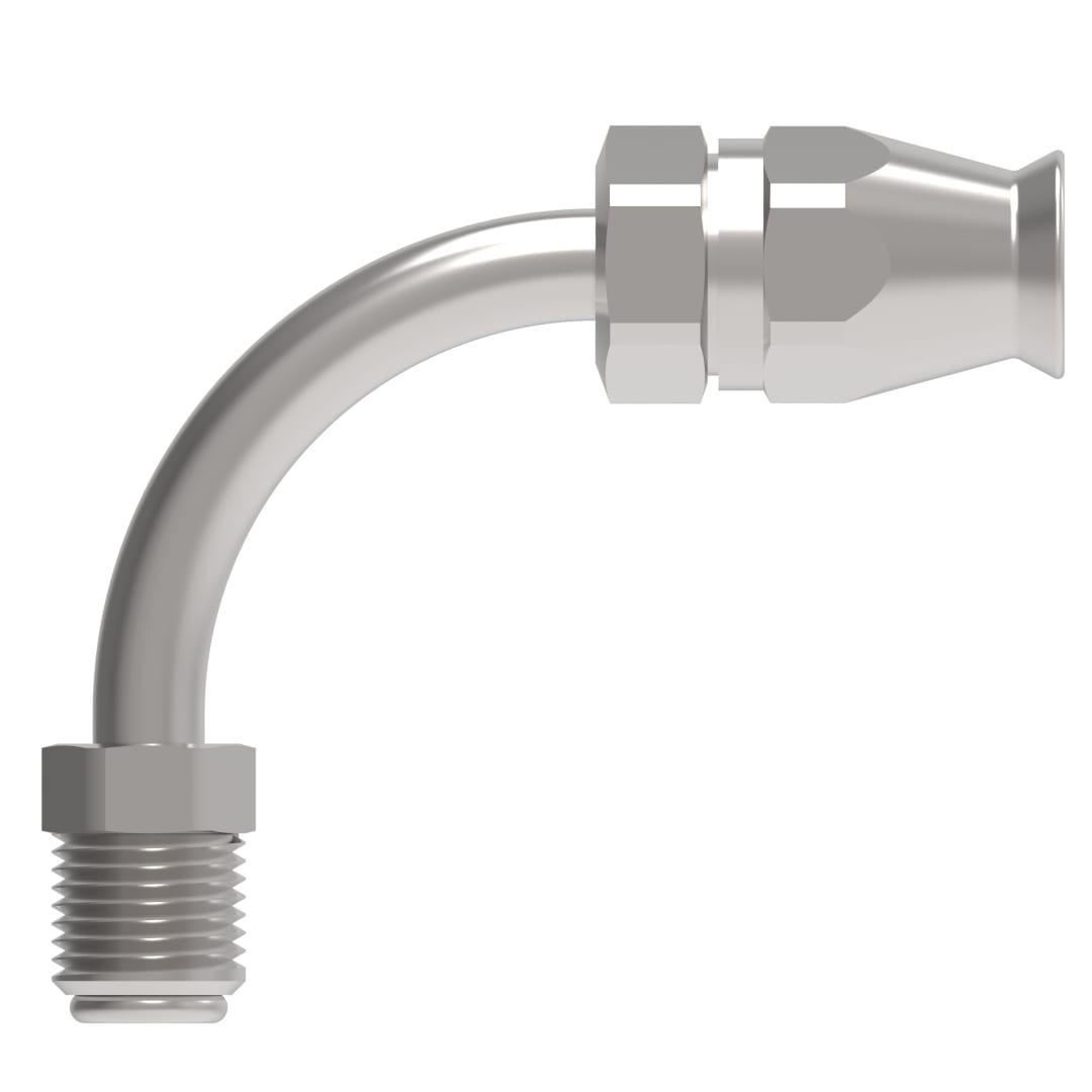 Aeroquip 5/8 Male Inv Flr 90deg X 5/8 Teflon Hose