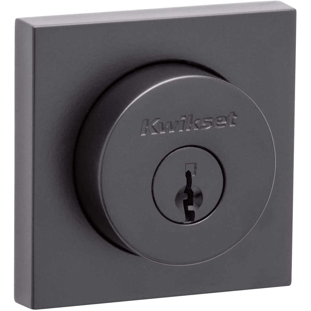 159 Round Deadbolt, Keyed Both Sides, in Matte Black