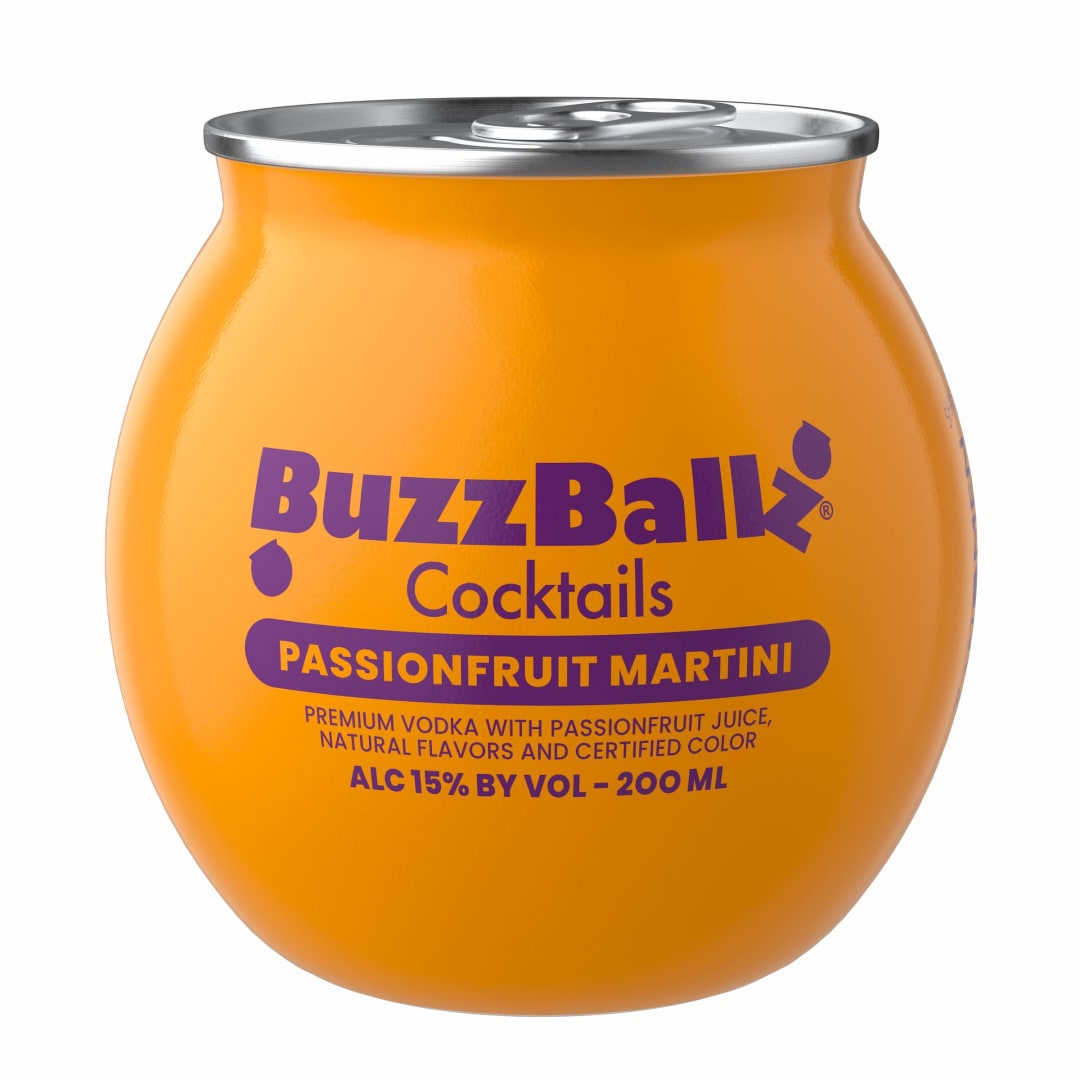 BuzzBallz Passion Fruit Martini Cocktail 200ml 30 Proof