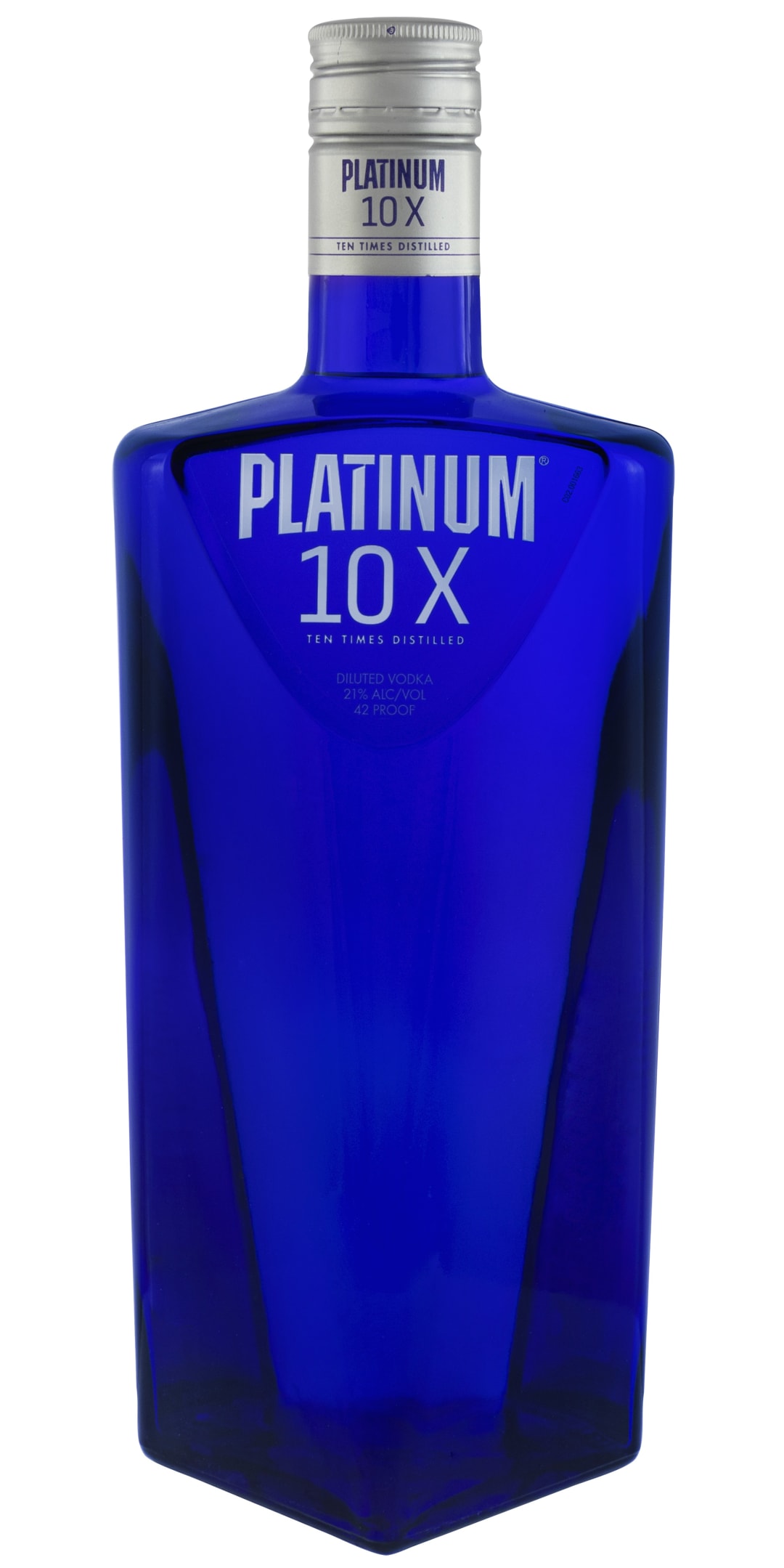 Platinum 10X Ten Times Distilled Diluted Vodka 1.75ml 80 Proof