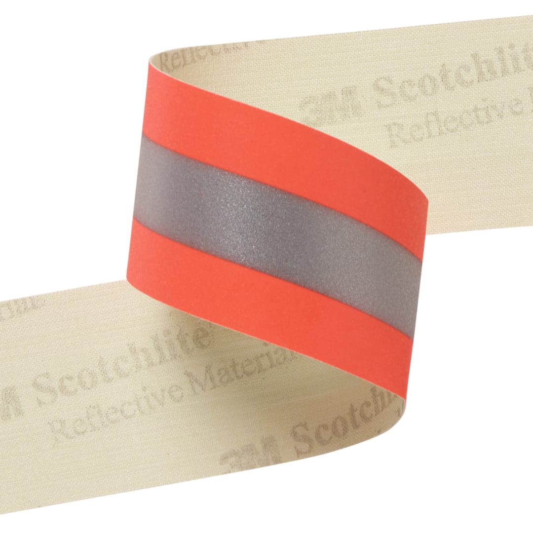 3M™ Scotchlite™ Reflective Material 9586 NFPA, Orange-Silber-Orange, 50,8mm x 100m