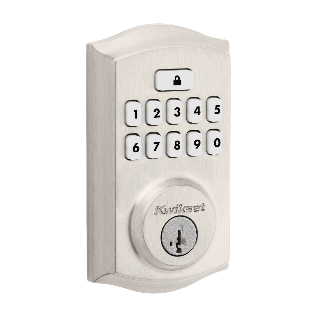 SmartCode 260 Traditional Keypad Electronic Deadbolt featuring SmartKey Security™ in Satin Nickel