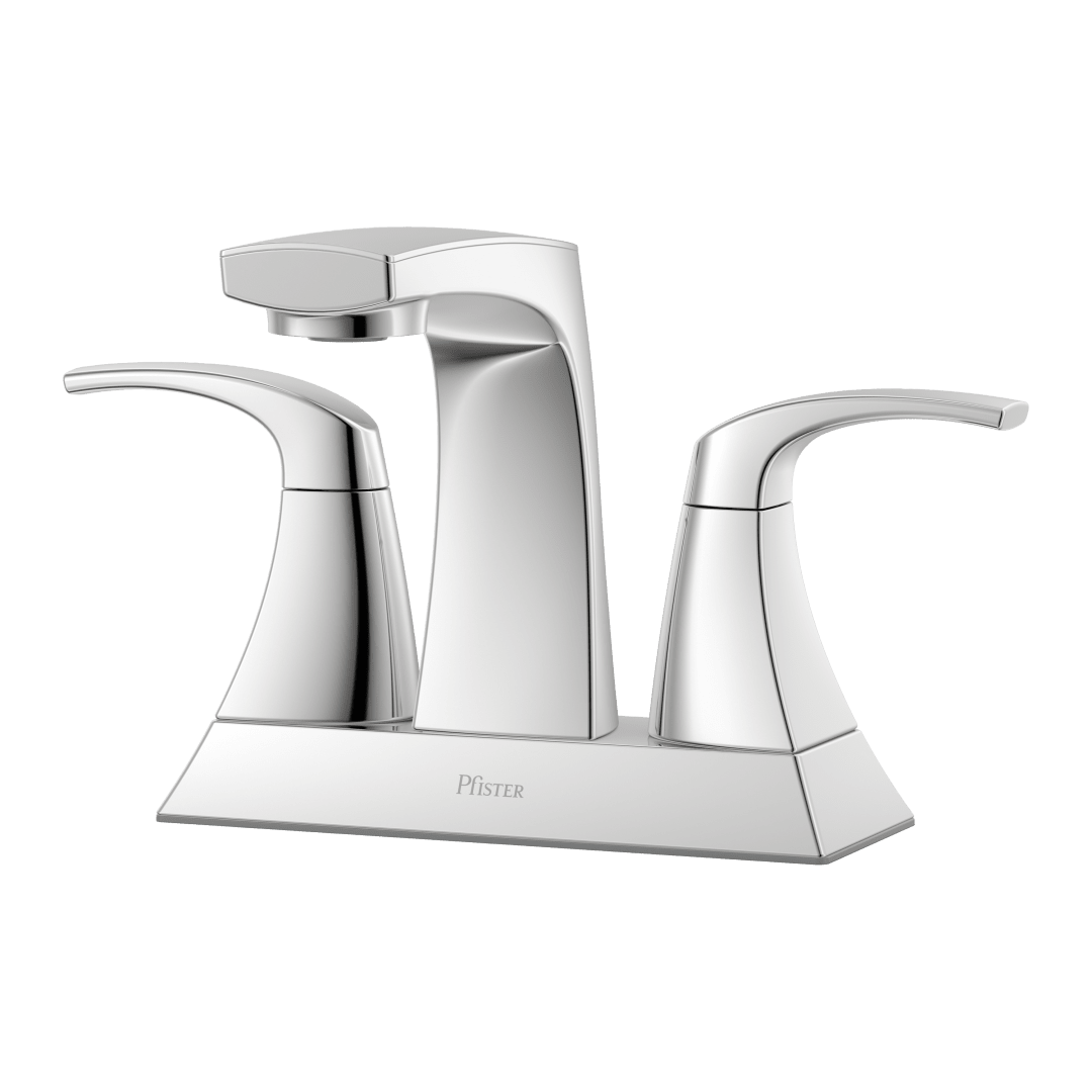 Karci 2-Handle 4" Centerset Bathroom Faucet in Polished Chrome