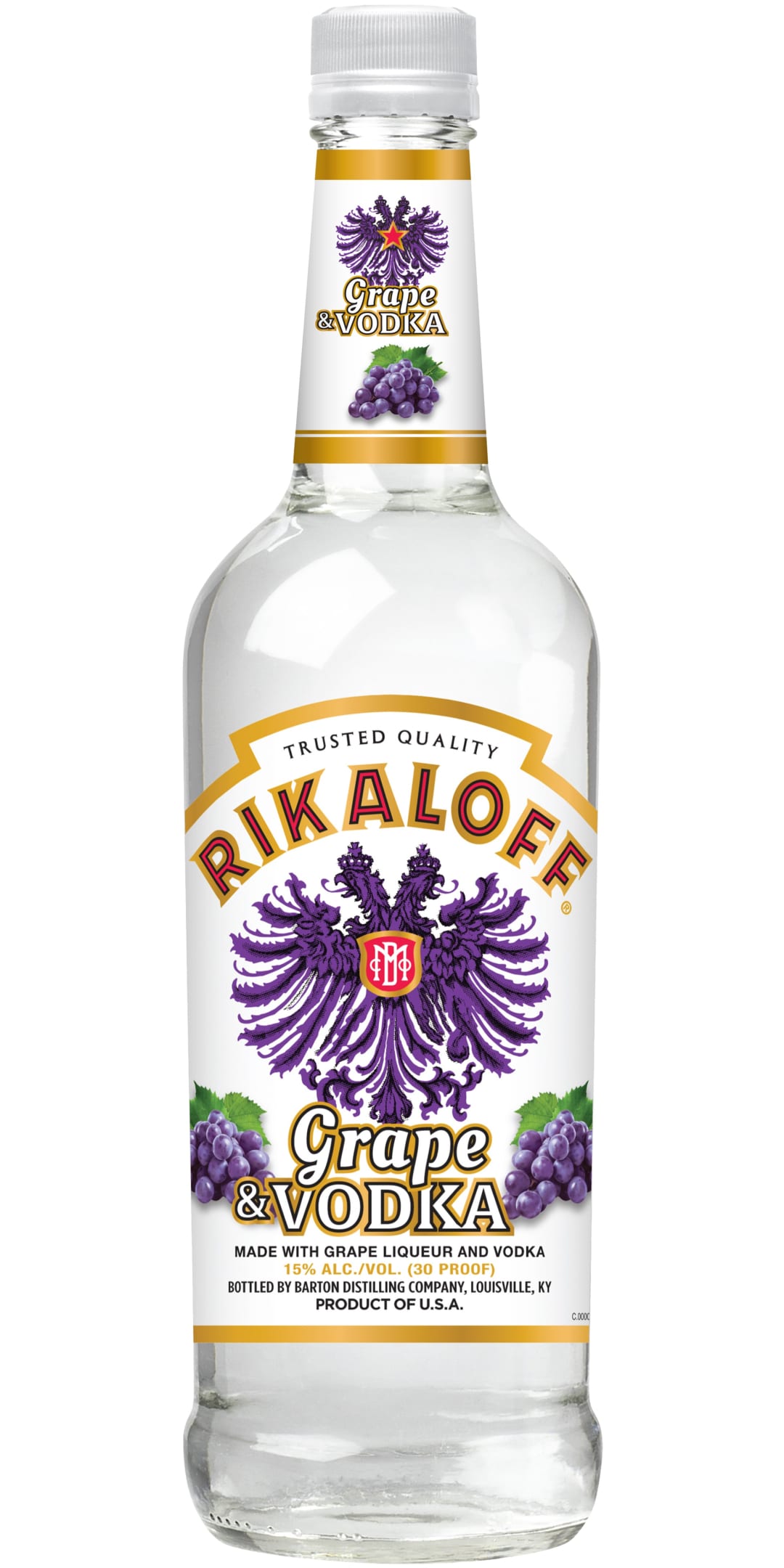 Rikaloff Grape Vodka 750ml 30 Proof