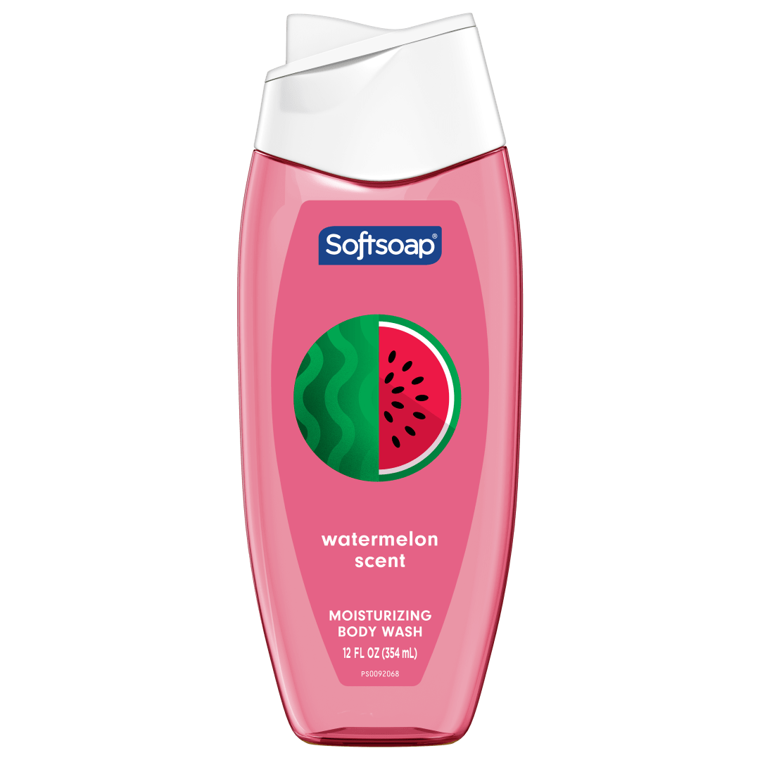Softsoap Moisturizing Body Wash, pH Balanced, Paraben Free, Body Wash and Shower Gel, Watermelon Scent, 12 fl oz