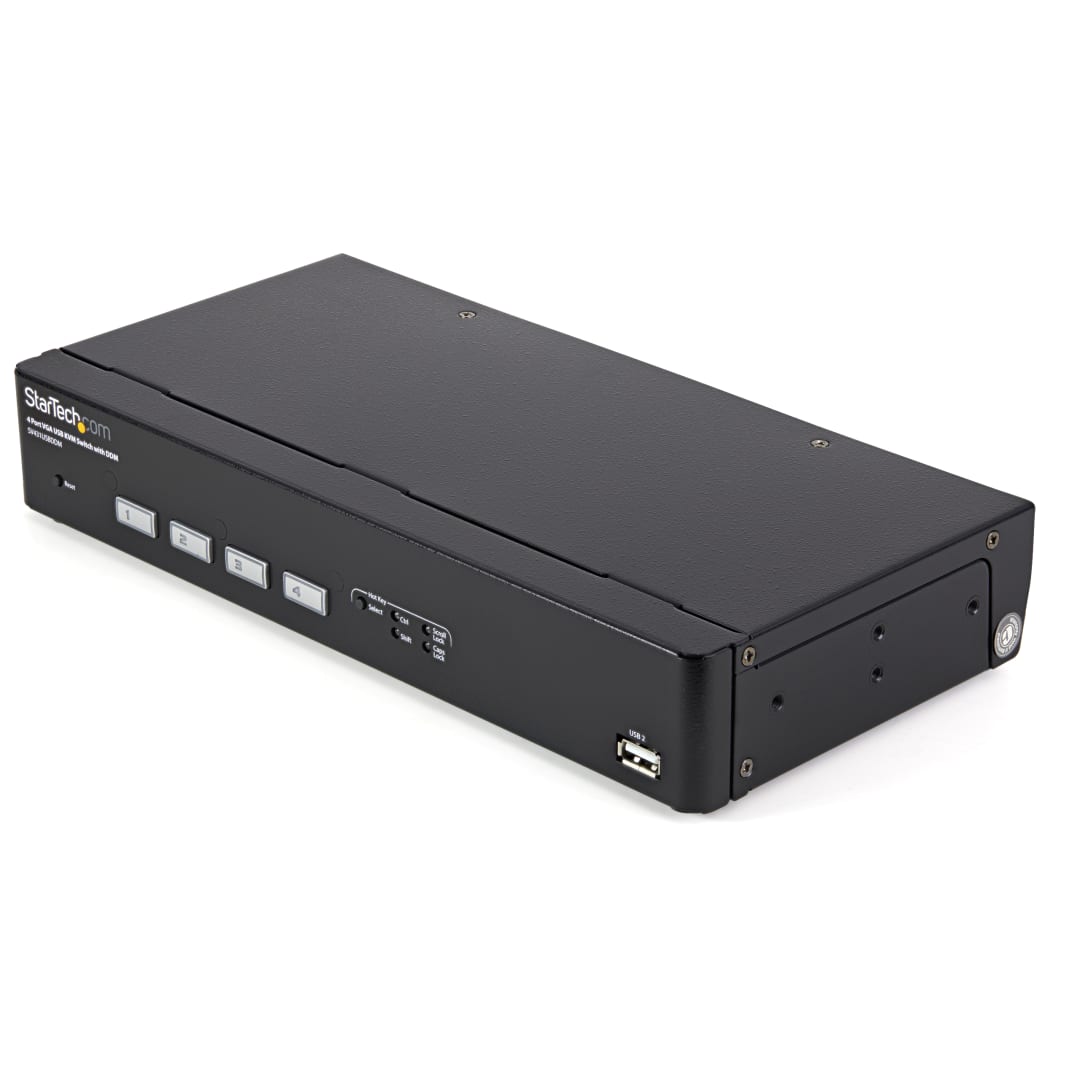 4 Port USB VGA KVM Switch with DDM